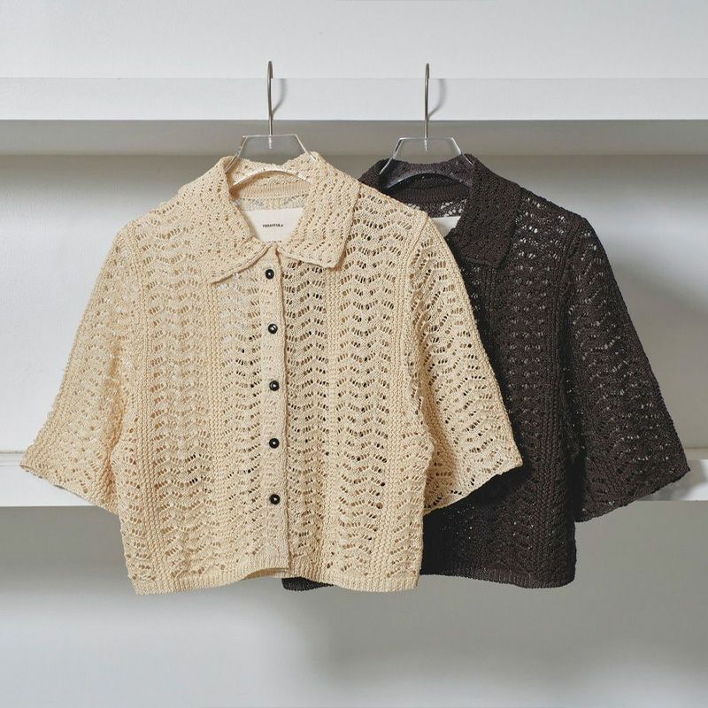 TODAYFUL/トゥデイフル】Lace Knit Shirts(レースニットシャツ)・12510516