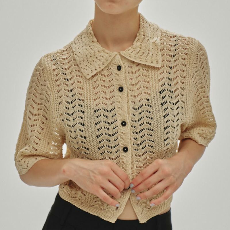 todayful Lace Knit Shirts レースニットシャツ TODAYFUL/トゥデイフル】Lace Knit Shirts(レースニットシャツ)・12510516