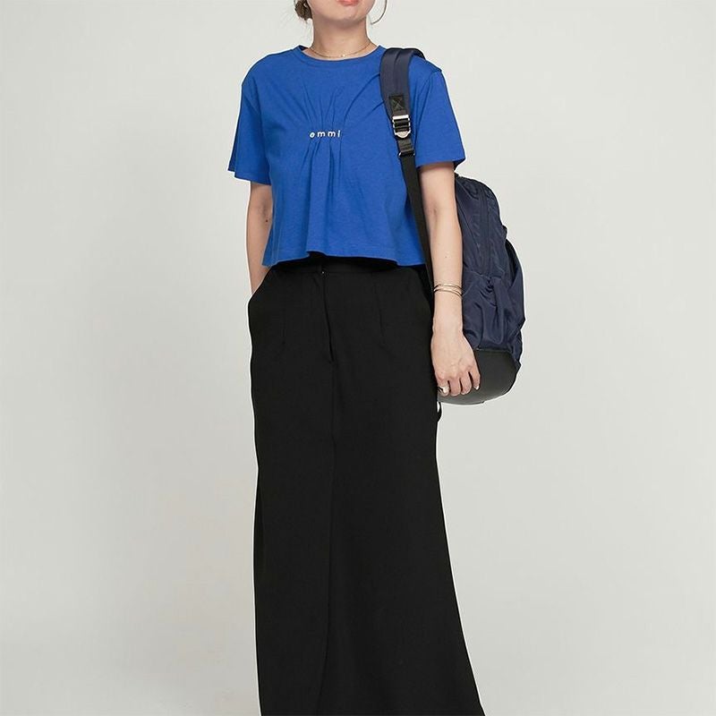 emmi/エミ】emmi×PlaX(TM)クロップドemmiロゴTシャツ・13WCT252066