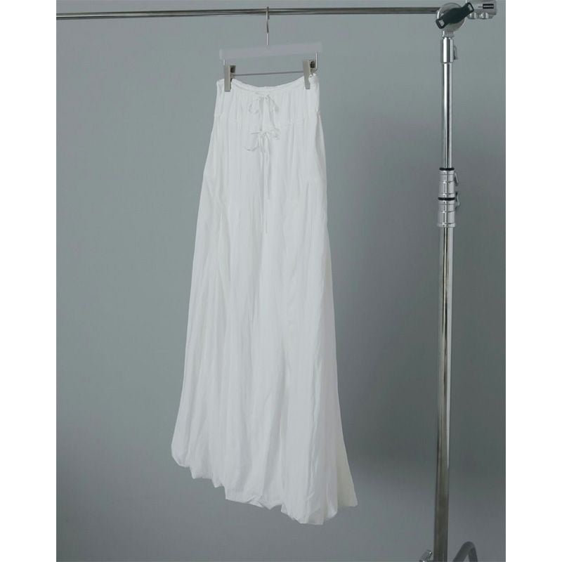 anuke/アンヌーク】Volume Balloon Skirt(ボリュームナイロンスカート