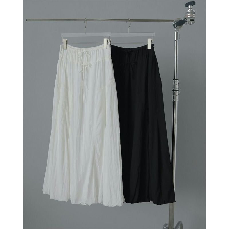 anuke/アンヌーク】Volume Balloon Skirt(ボリュームナイロンスカート