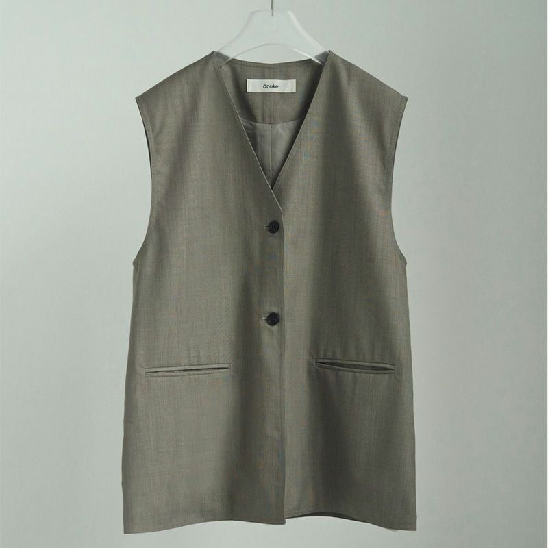 anuke/アンヌーク】Compact Cutoff Vest(コンパクトカットオフベスト