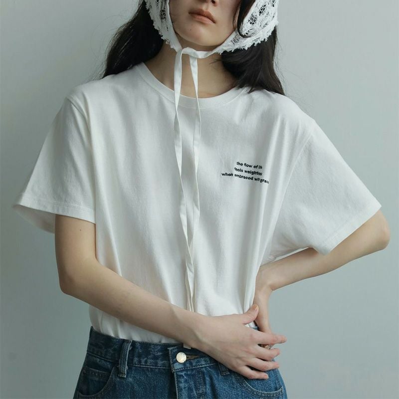 anuke/アンヌーク】Embroidery Logo T-shirts・62520623 | GEOGRAPHY