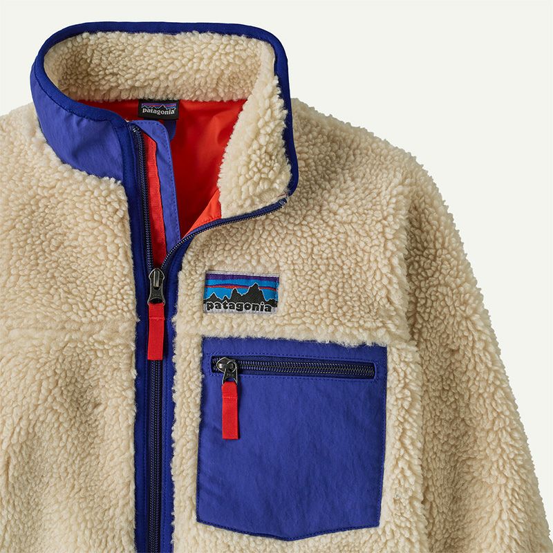 美品　パタゴニア　キッズ　クラッシックレトロx　ジャケット　Sサイズ Patagonia パタゴニア Kid's RETRO-X JKT キッズ レトロX ジャケット