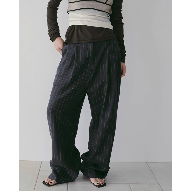 anuke/アンヌーク】リネン タックパンツ Linen Tuck Pants・62610706