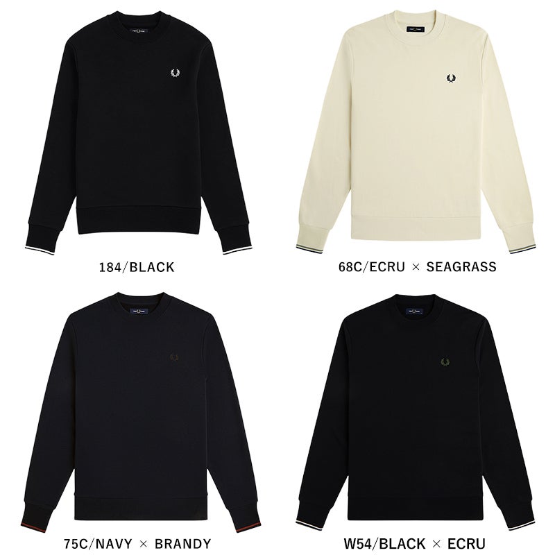 FRED PERRY フレッドペリー M7535 クルーネックスウェット メンズ