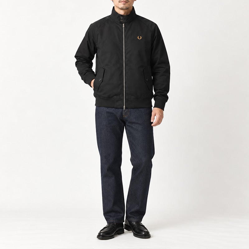FRED PERRY フレッドペリー J3331 クラシック ハリントンジャケット メンズ ブラック